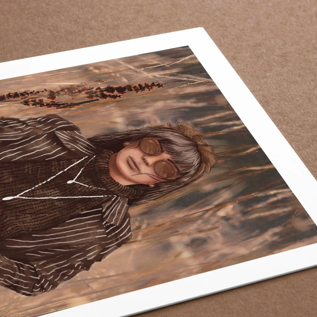 Porträt Frau modern, Feminine Wandkunst, Kreative Feminismus Poster, Eklektische Kunst, Moderne Wandkunst, Surreale Botanik, Magischer Realismus, Maximalist Decor, Aesthetic Wall Art, Moody Portrait, Hahnemühle Kunstdruck, Statement Piece Wandbild, Fine Art Illustration