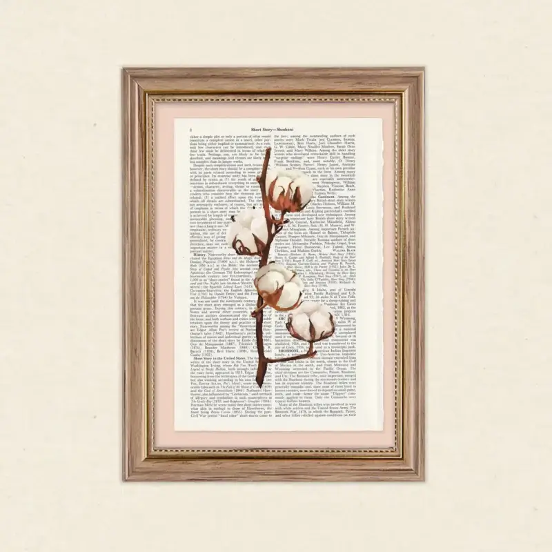 moderne wandbilder blumen, blumen poster vintage, vintage blumen, kunst auf buchseiten, kunstdruck buchseiten, handgezeichnete blumen, botanik wandbild, minimalistische naturposter, geschenk für buchliebhaber