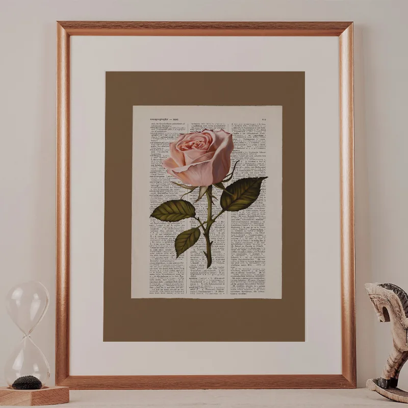 Kunstdruck: Naturstudie No.10 - Rosa Rose – Bild 4