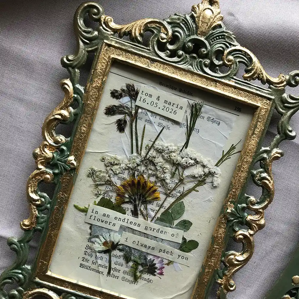 Auftragskunst: Unique as You Ticket - personalisiertes Geschenk Paar – Bild 12