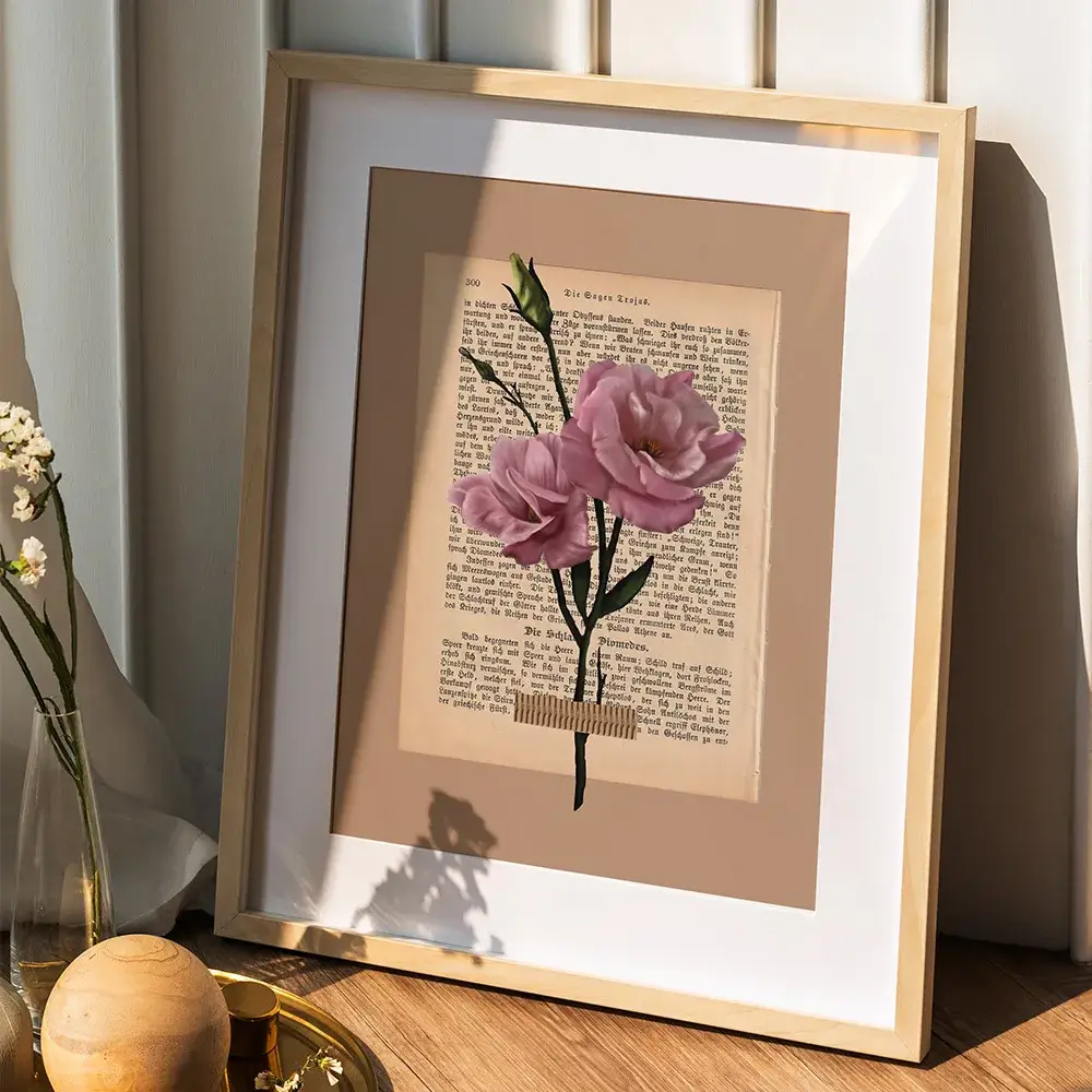 Kunstdruck: Naturstudie No.6 - Lisianthus – Bild 2