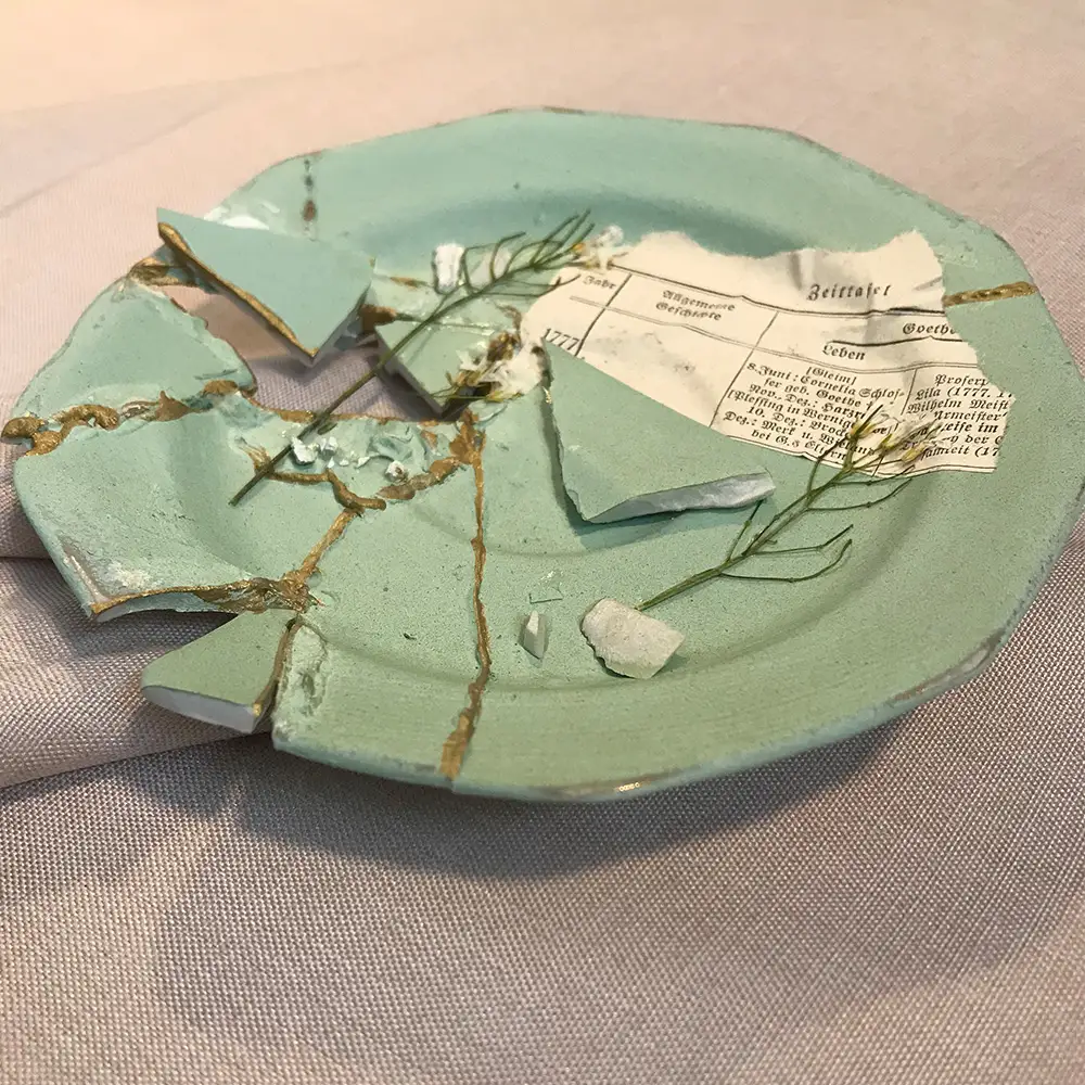 Kintsugi "Lost Garden" No.6 - klein – Bild 3